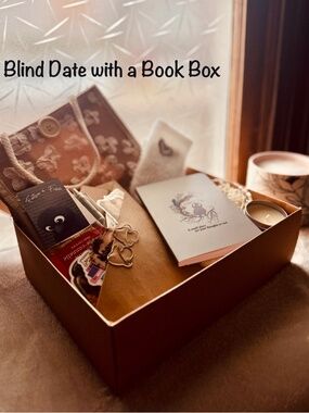 Blind Date with a Book Box | Cozy Gift | Mystery Book Bundle | Handmade Artwork